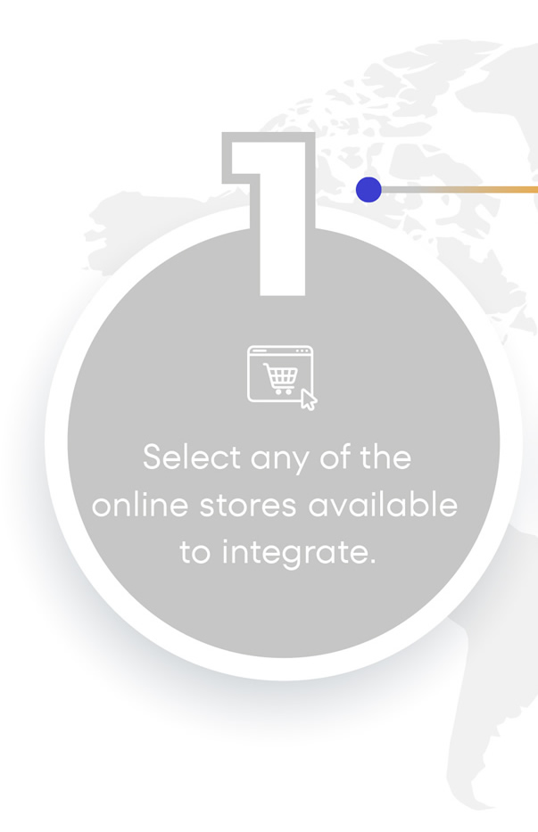 Select any of the online stores available to integrate.